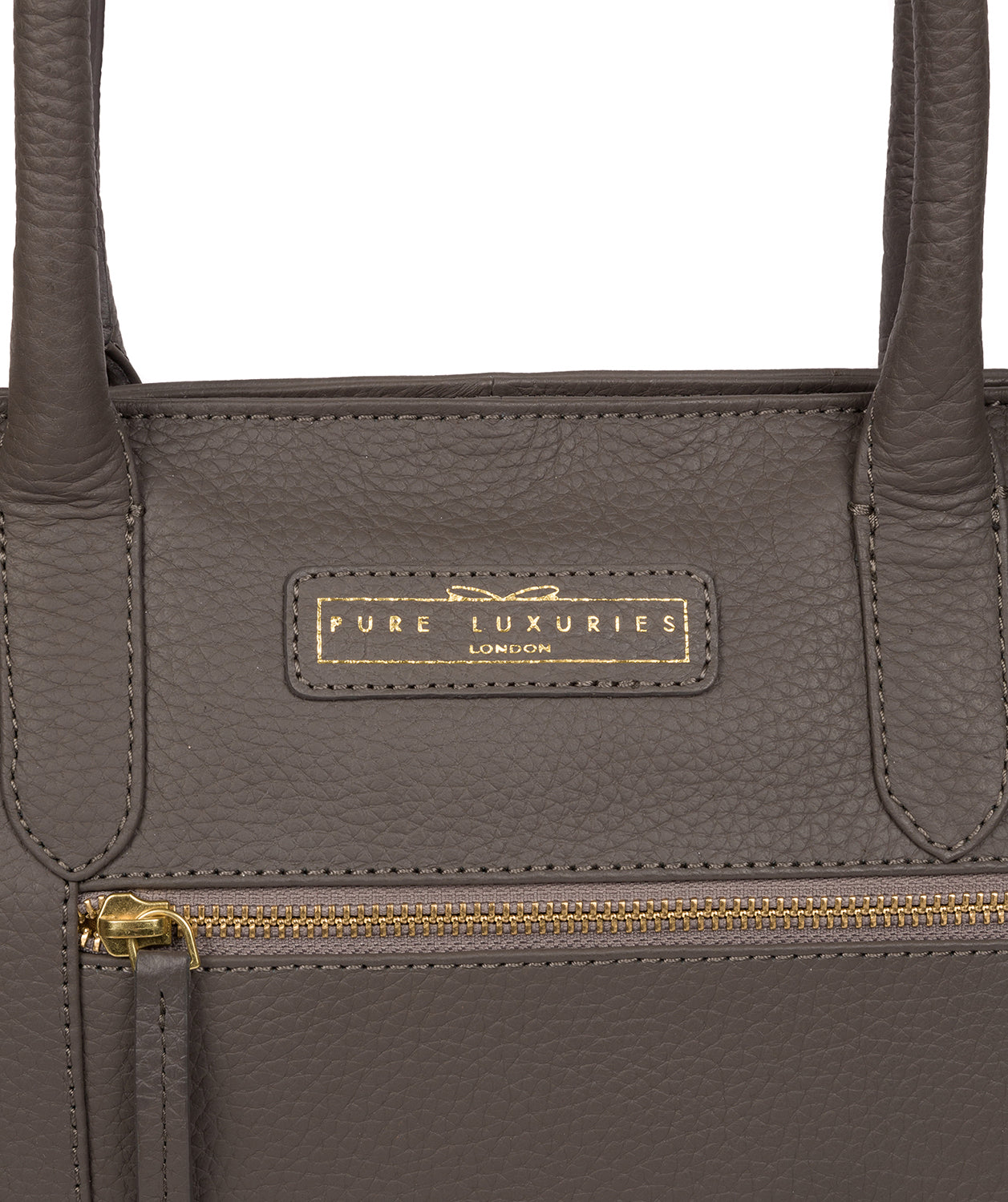 'Bloomsbury' Grey Leather Tote Bag