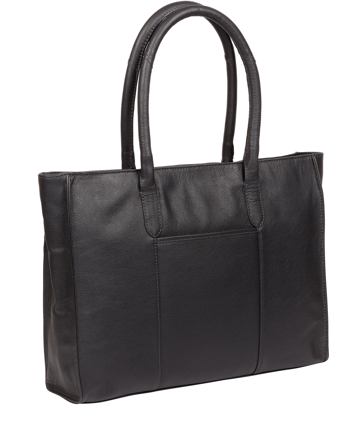 'Bloomsbury' Navy Leather Tote Bag Pure Luxuries London