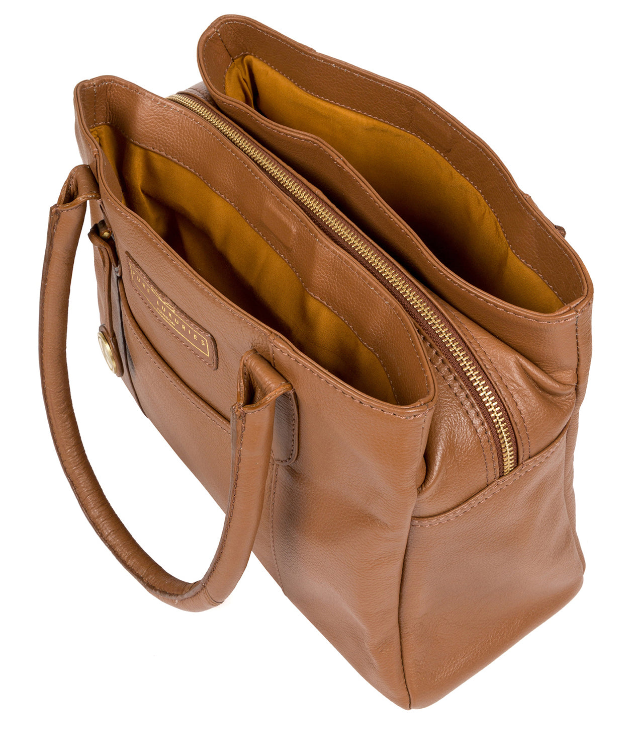 'Goldbourne' Tan Leather Handbag image 5