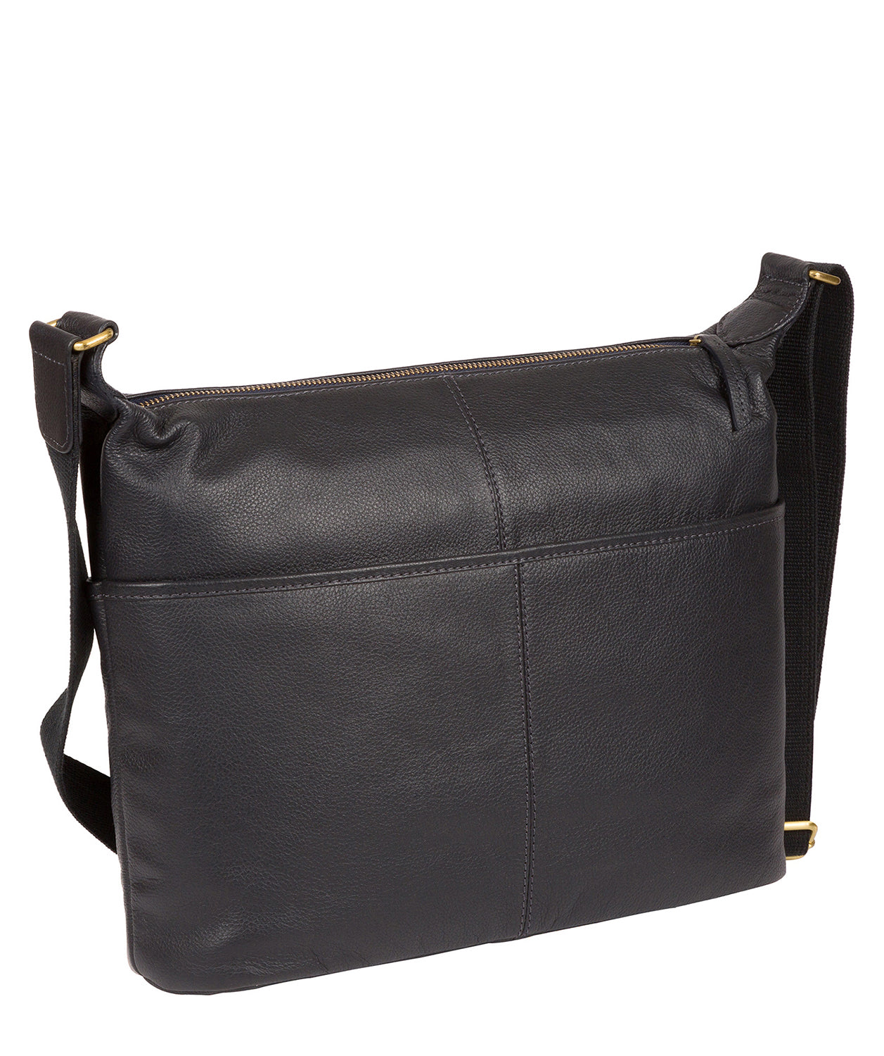'Hove' Navy Leather Shoulder Bag image 3