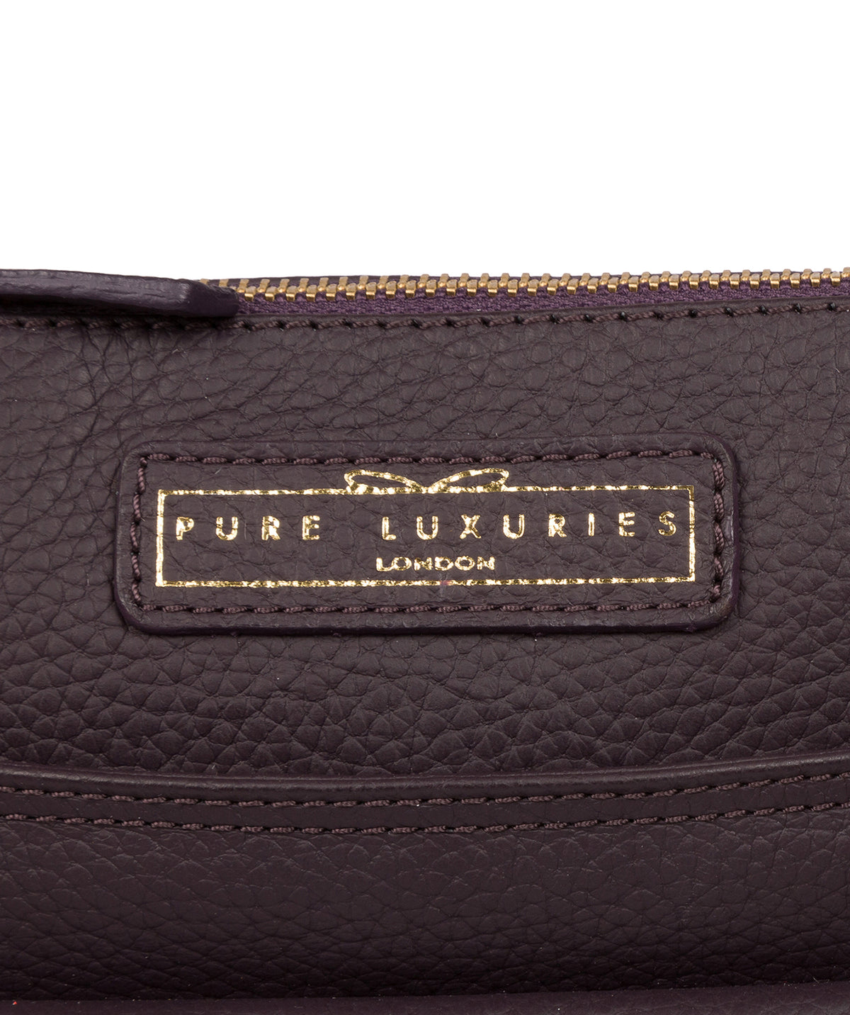 'Tenby' Plum Leather Cross Body Bag image 6
