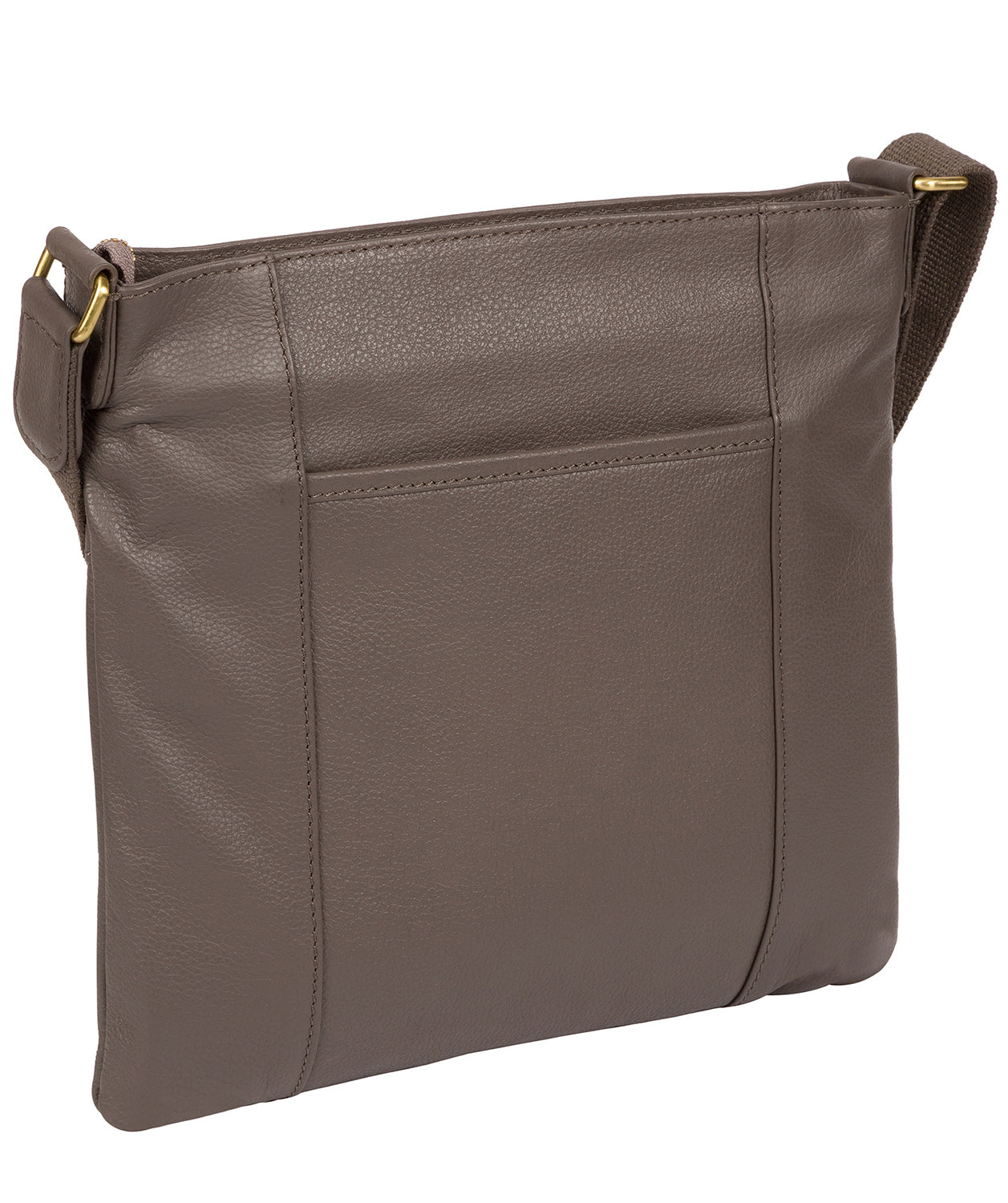 'Barnwell' Grey Leather Cross Body Bag image 3