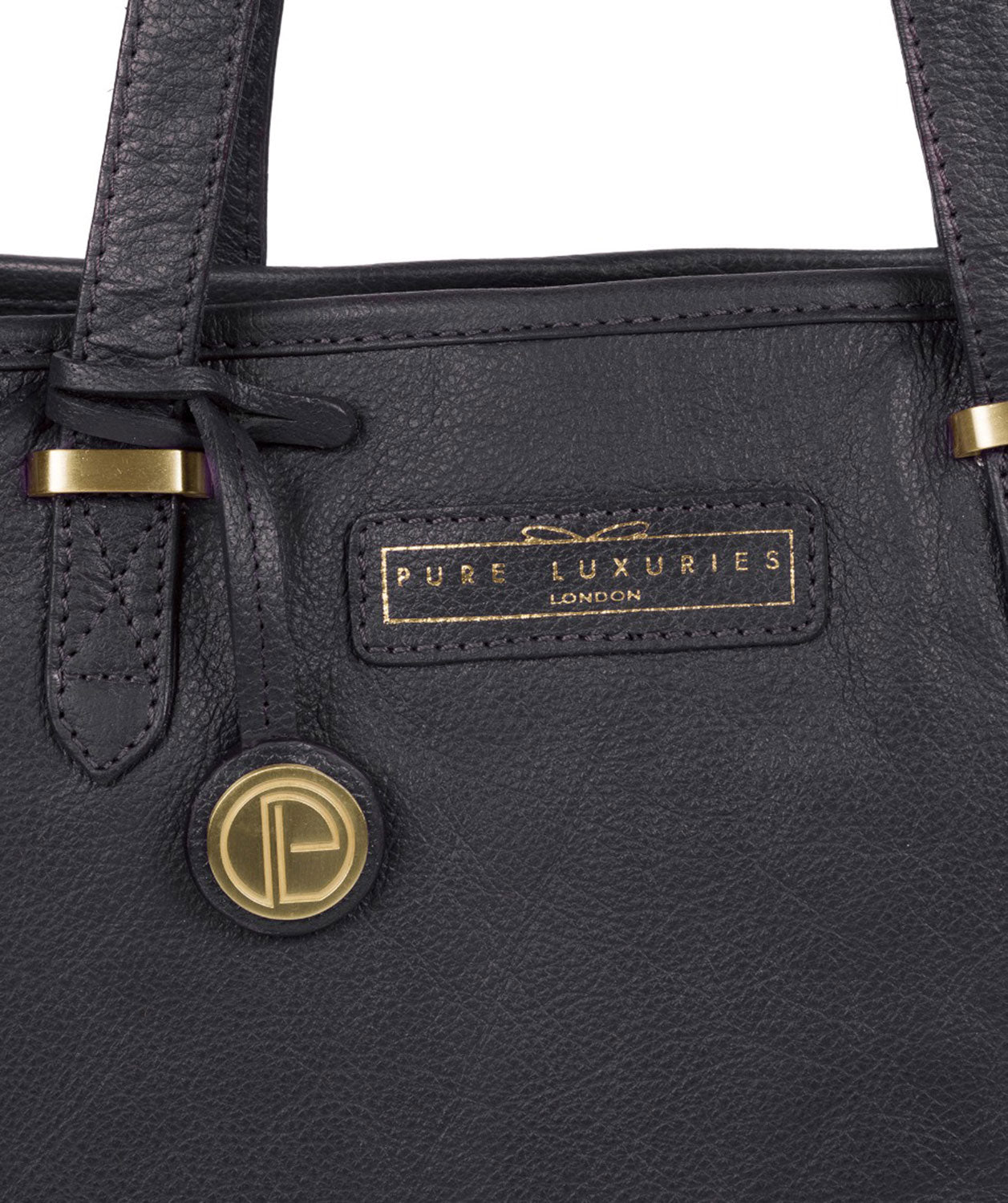 'Spalding' Navy Leather Tote Bag