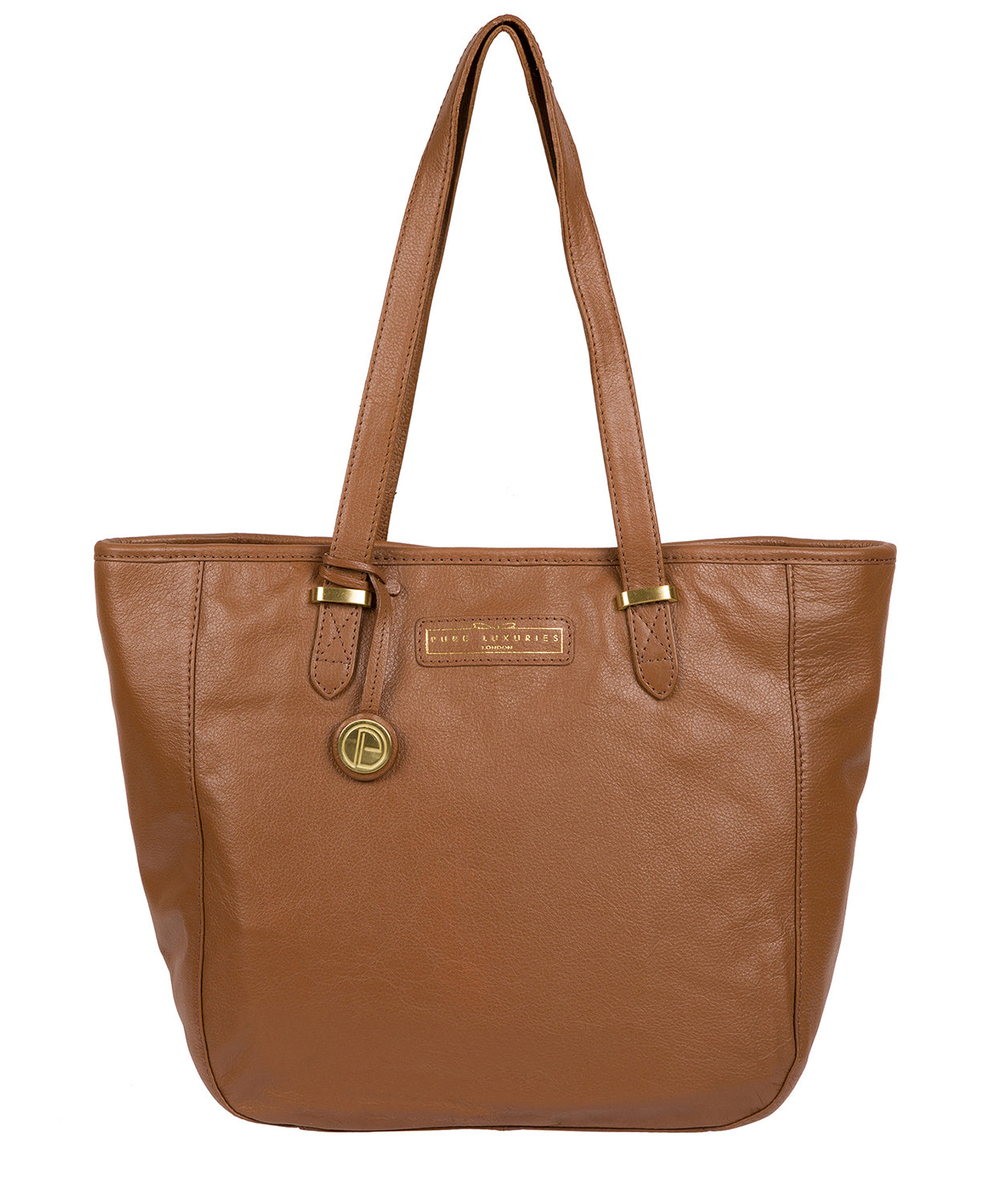 'Spalding' Tan Leather Tote Bag Pure Luxuries London