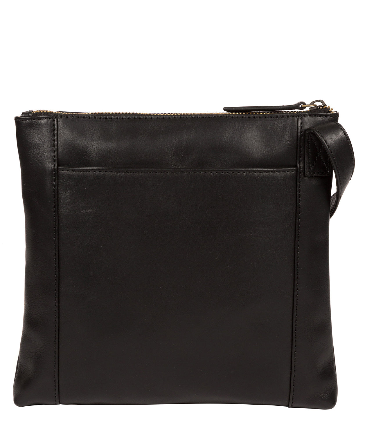 'Valley' Vintage Black Leather Cross Body Bag Pure Luxuries London