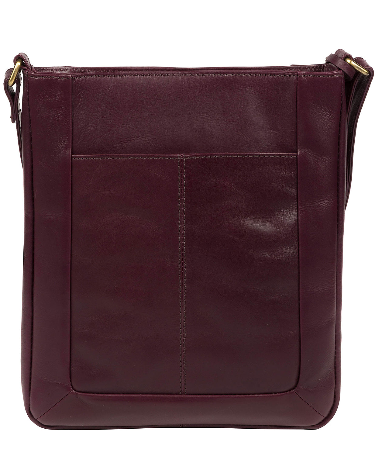 'Bythorn' Blackberry Leather Cross Body Bag