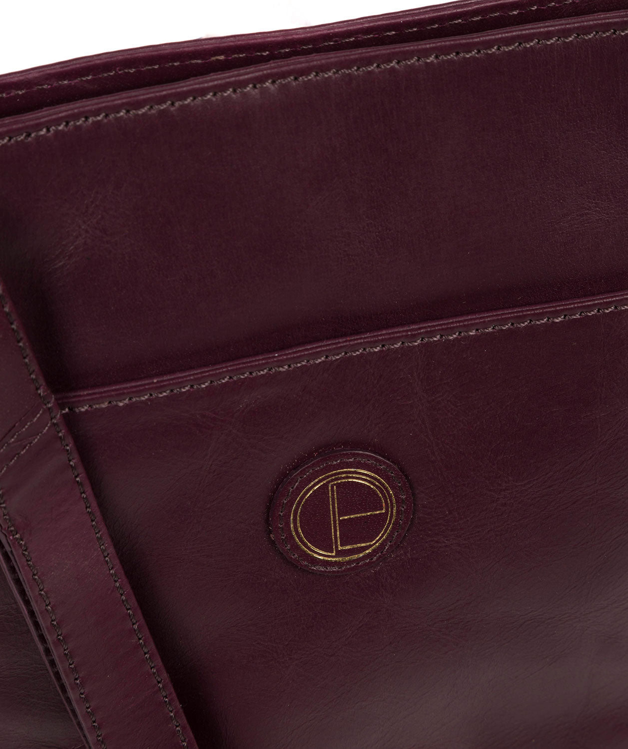 'Bythorn' Blackberry Leather Cross Body Bag