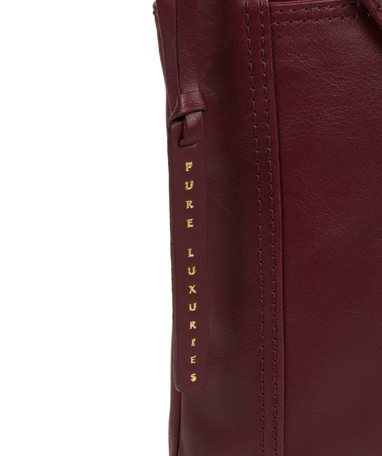 'Plumpton' Burgundy Leather Cross Body Bag image 6