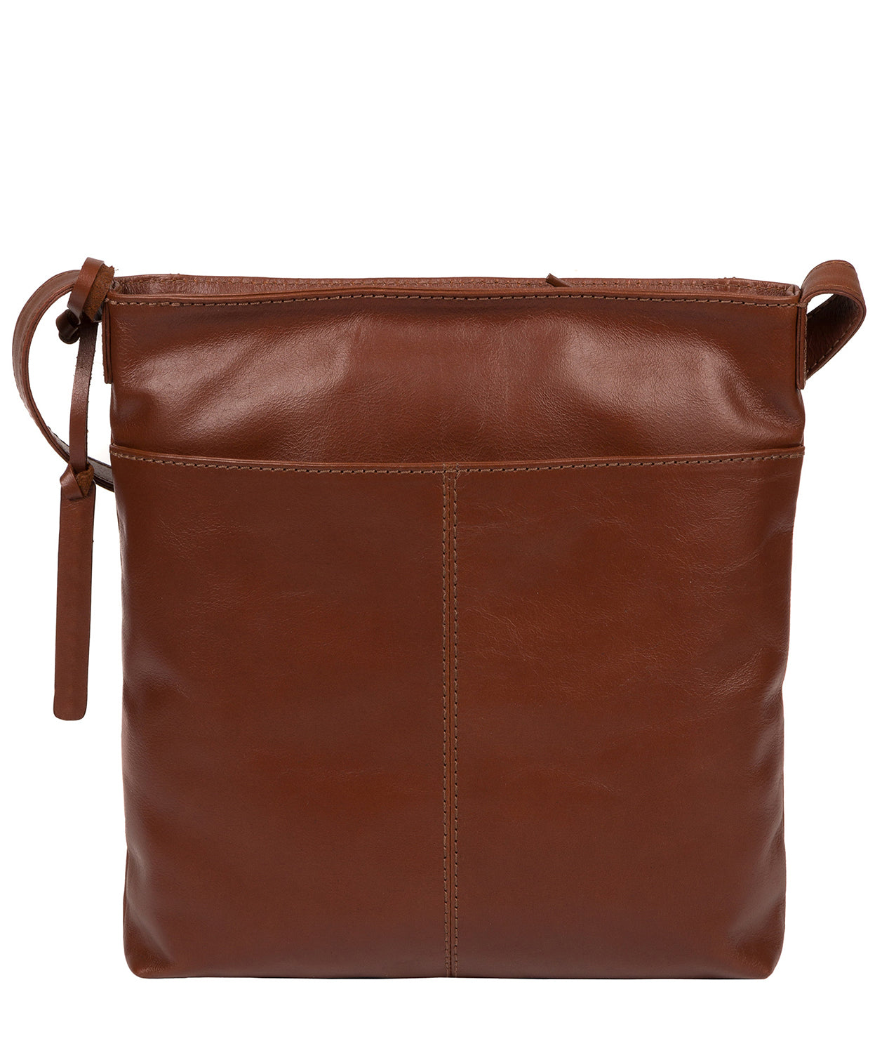 'Plumpton' Vintage Cognac Leather Cross Body Bag Pure Luxuries London
