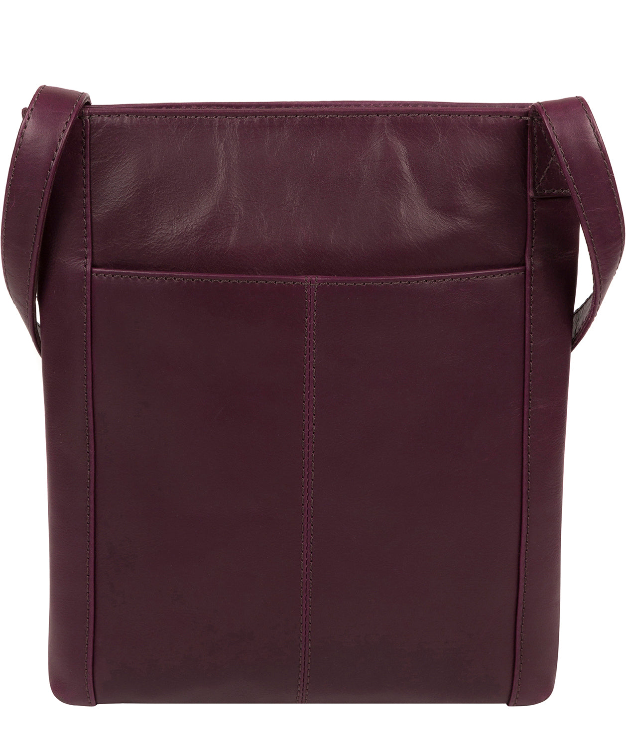 'Knook' Blackberry Leather Cross Body Bag Pure Luxuries London