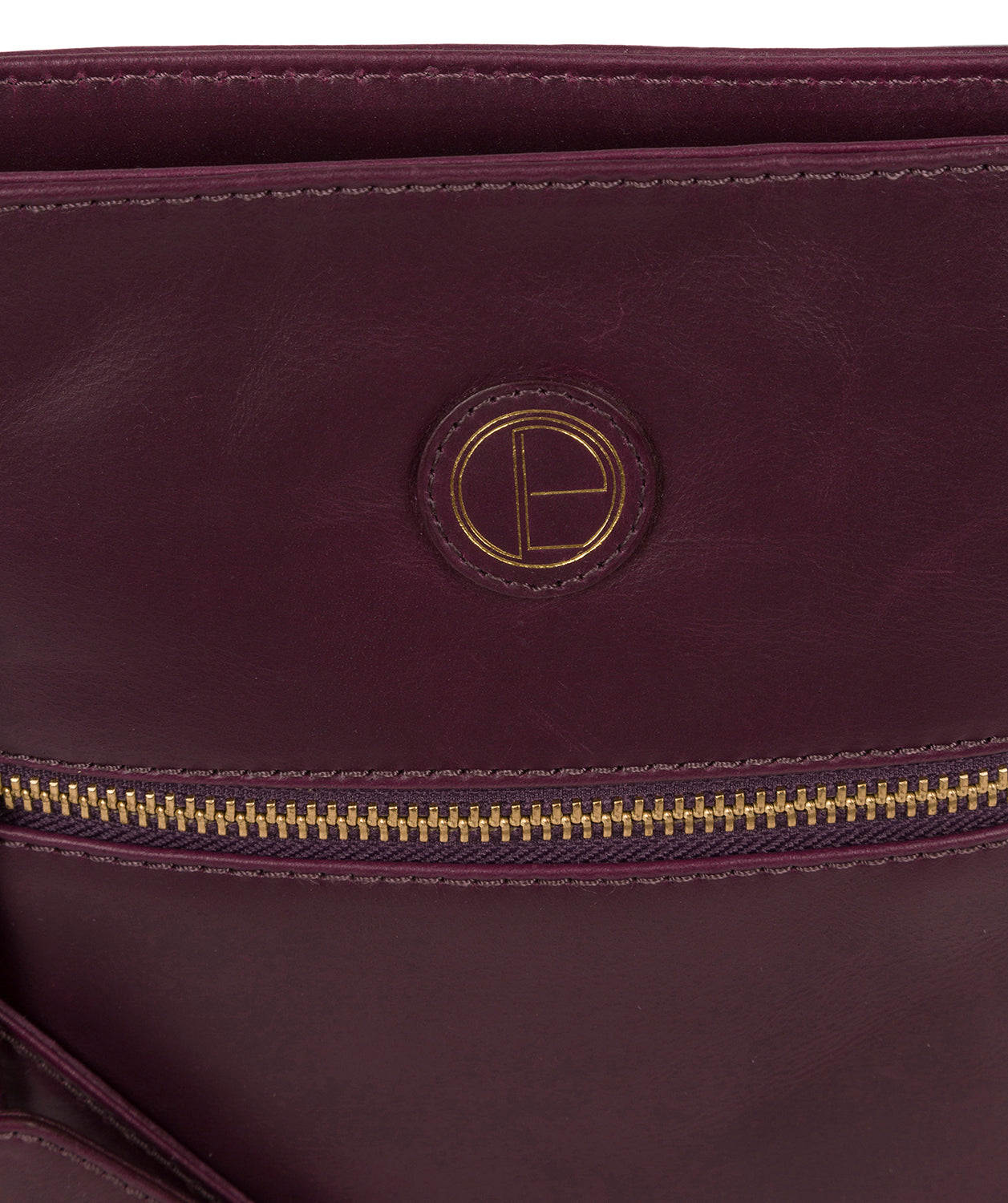 'Knook' Blackberry Leather Cross Body Bag image 6