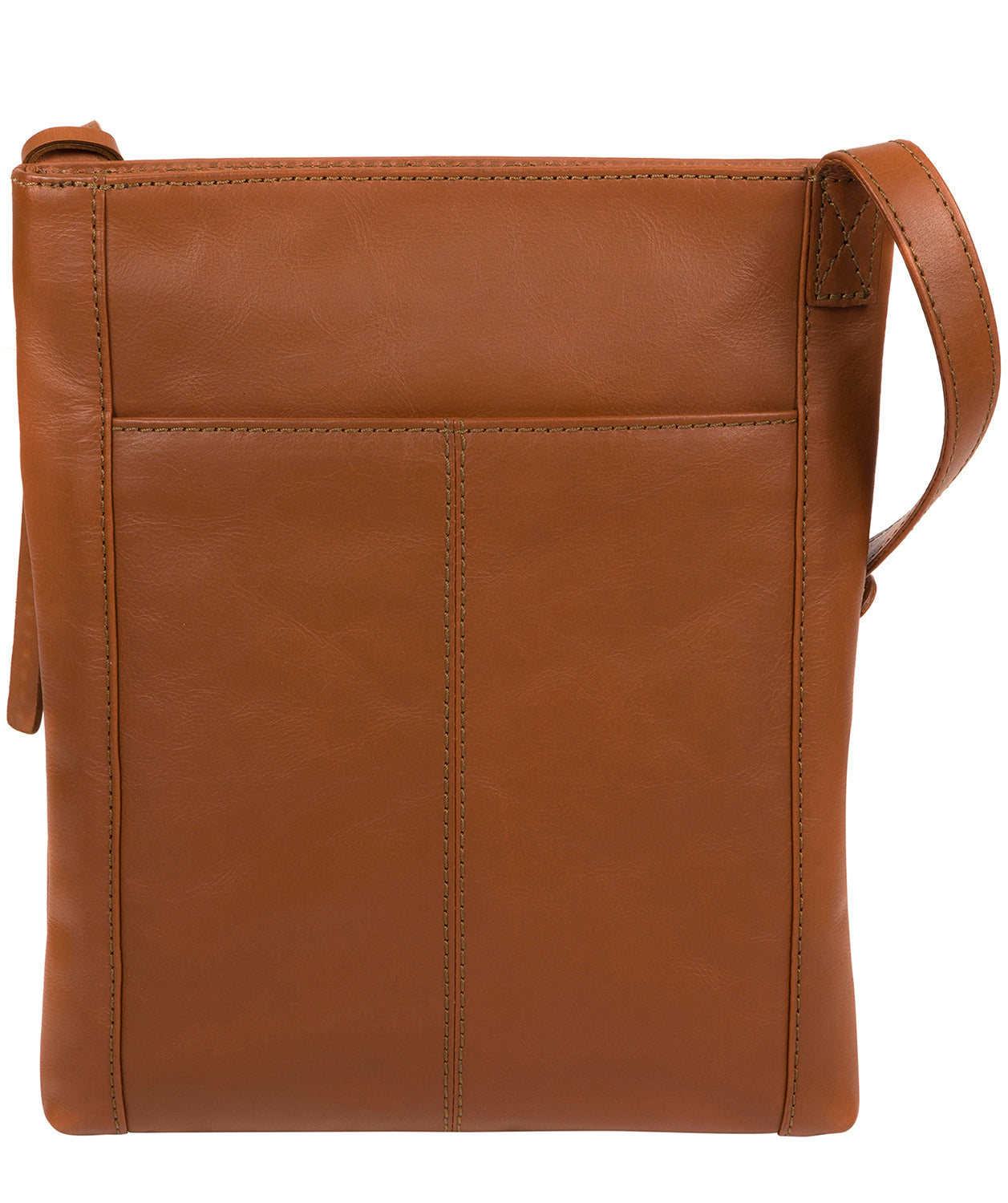 'Knook' Vintage Dark Tan Leather Cross Body Bag Pure Luxuries London