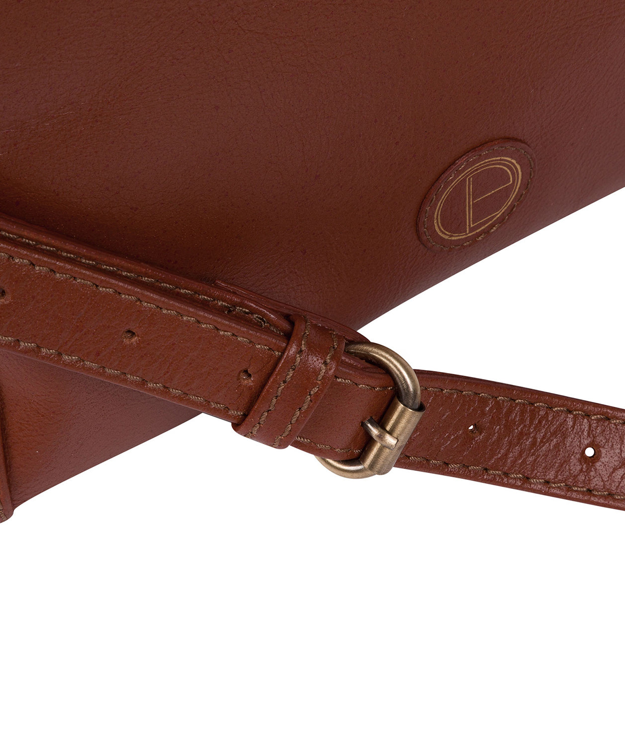 'Lancaster' Vintage Cognac Leather Cross Body Bag Pure Luxuries London