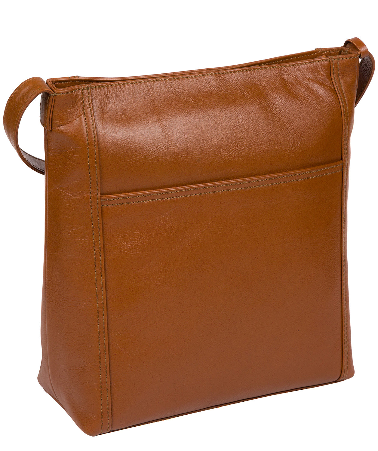 'Hanwell' Vintage Dark Tan Leather Shoulder Bag image 3