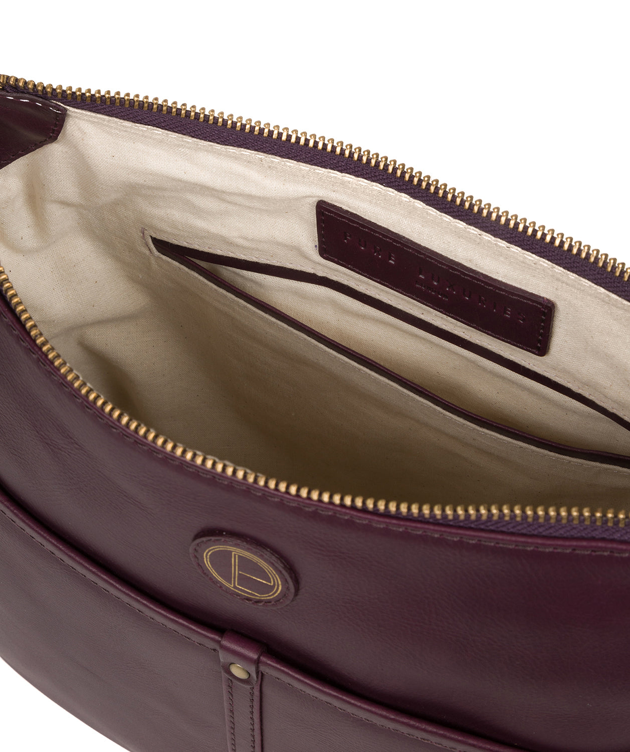 'Clovely' Blackberry Leather Cross Body Bag image 4