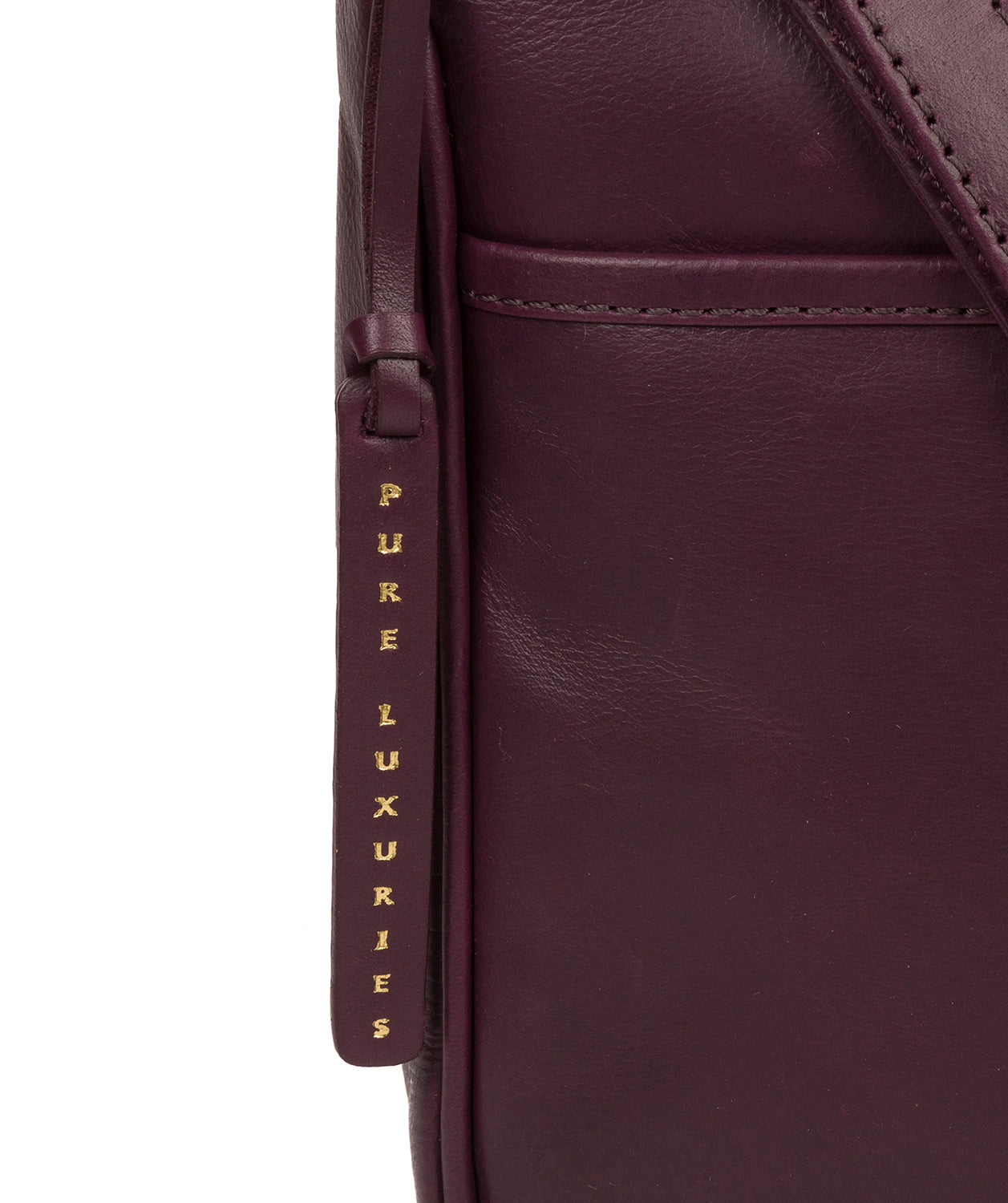 'Clovely' Blackberry Leather Cross Body Bag image 6