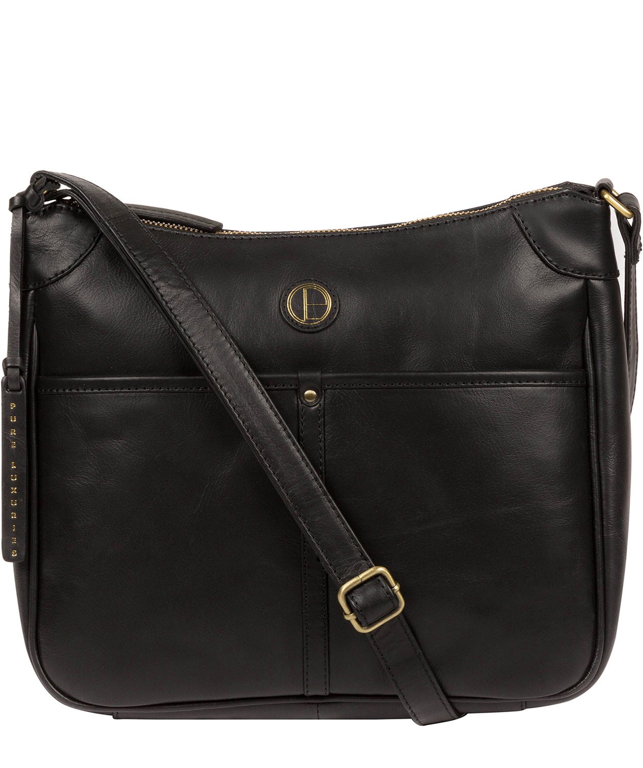 'Clovely' Vintage Black Leather Cross Body Bag image 1