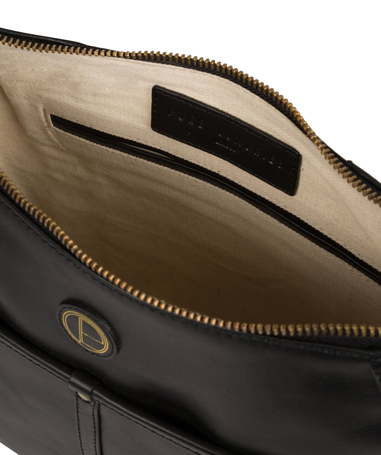 'Clovely' Vintage Black Leather Cross Body Bag image 4