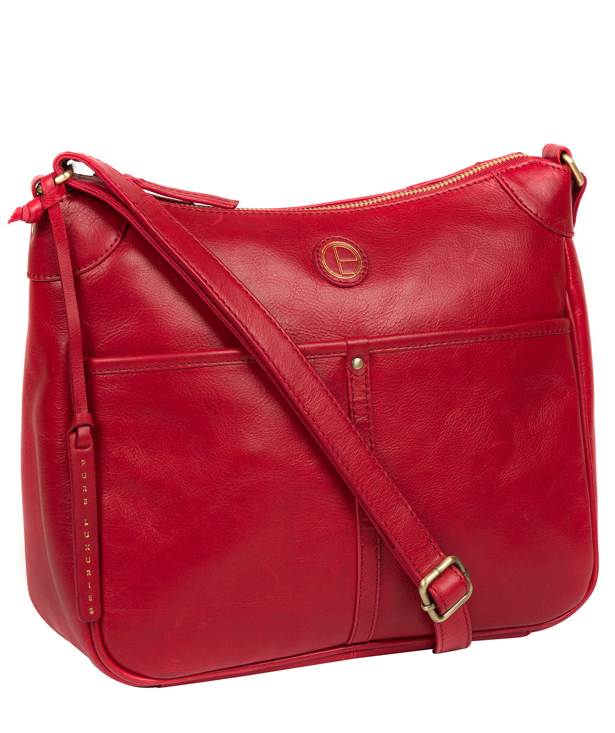 'Clovely' Vintage Red Leather Cross Body Bag image 5