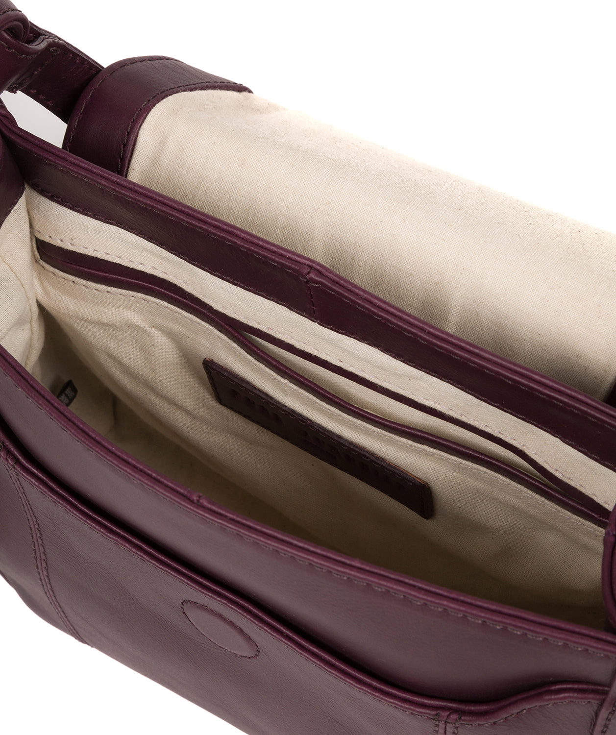 'Houghton' Blackberry Leather Cross Body Bag image 4