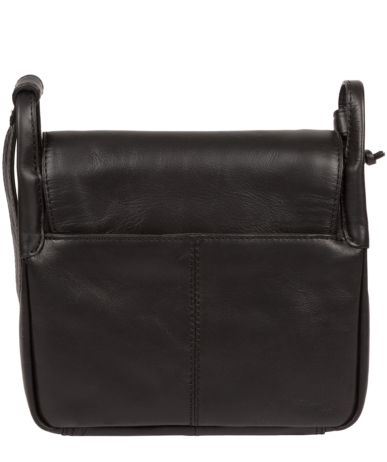 'Houghton' Vintage Black Leather Cross Body Bag Pure Luxuries London