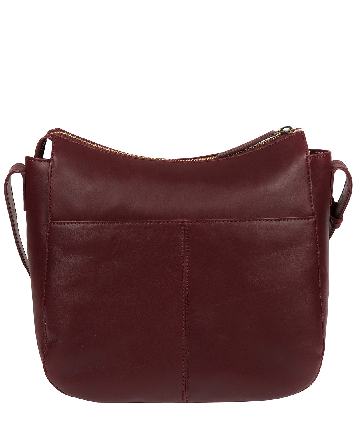 'Farlow' Burgundy Leather Shoulder Bag Pure Luxuries London