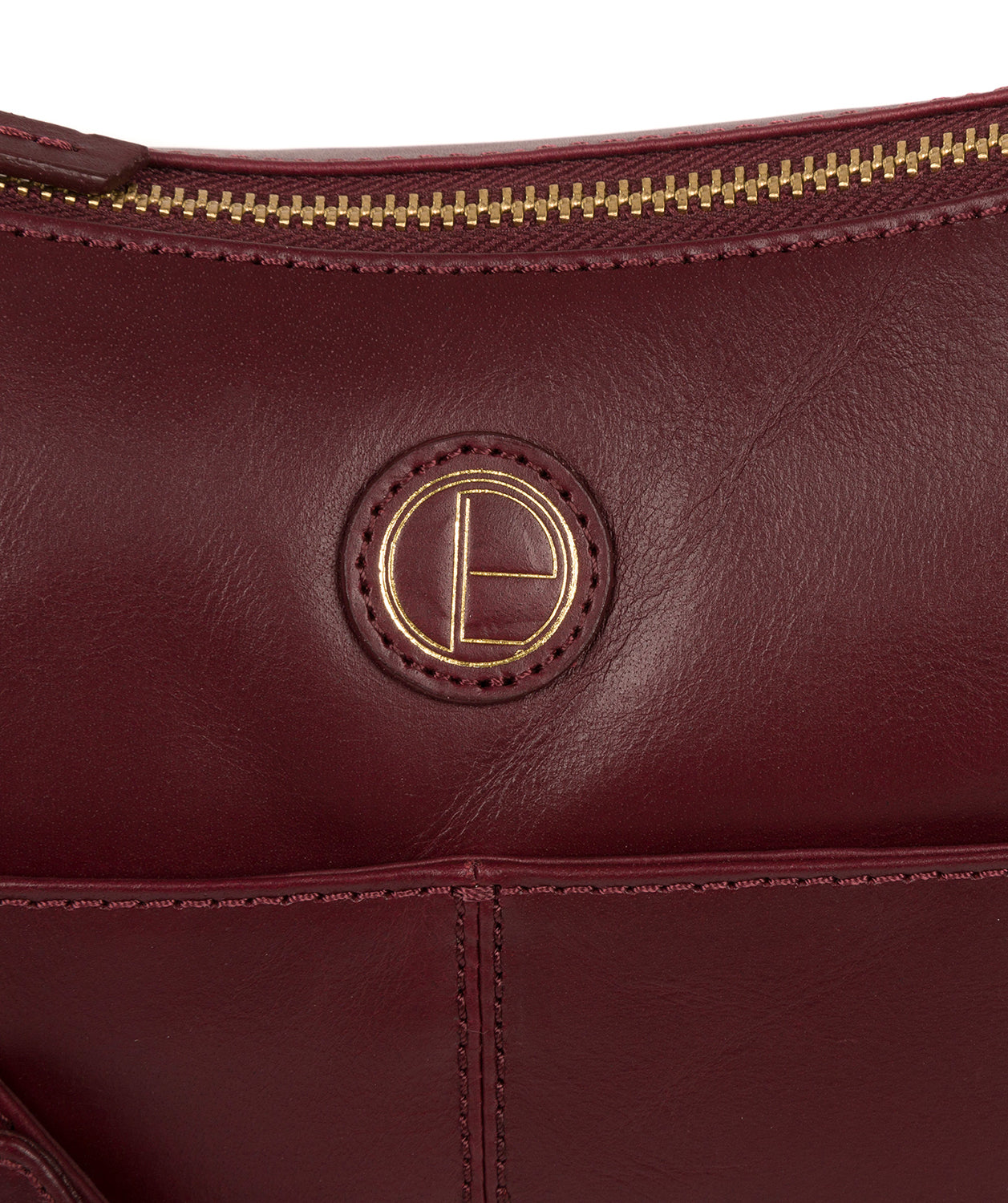 'Farlow' Burgundy Leather Shoulder Bag Pure Luxuries London