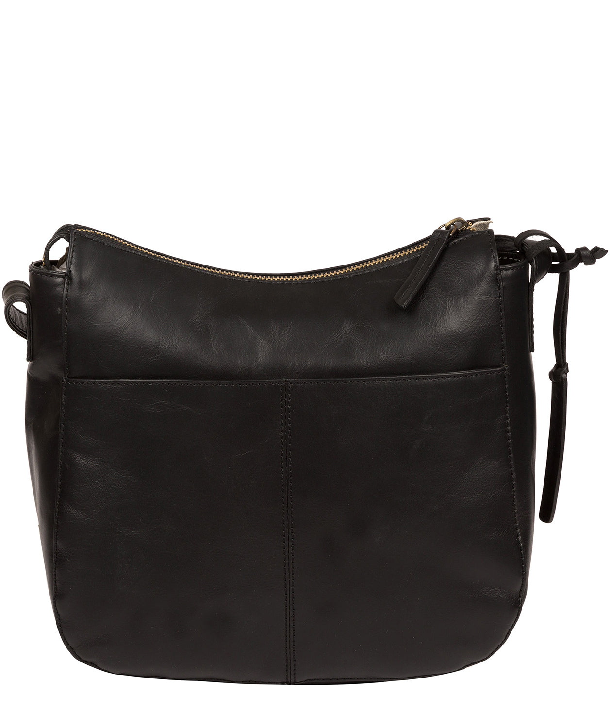 'Farlow' Vintage Black Leather Shoulder Bag Pure Luxuries London