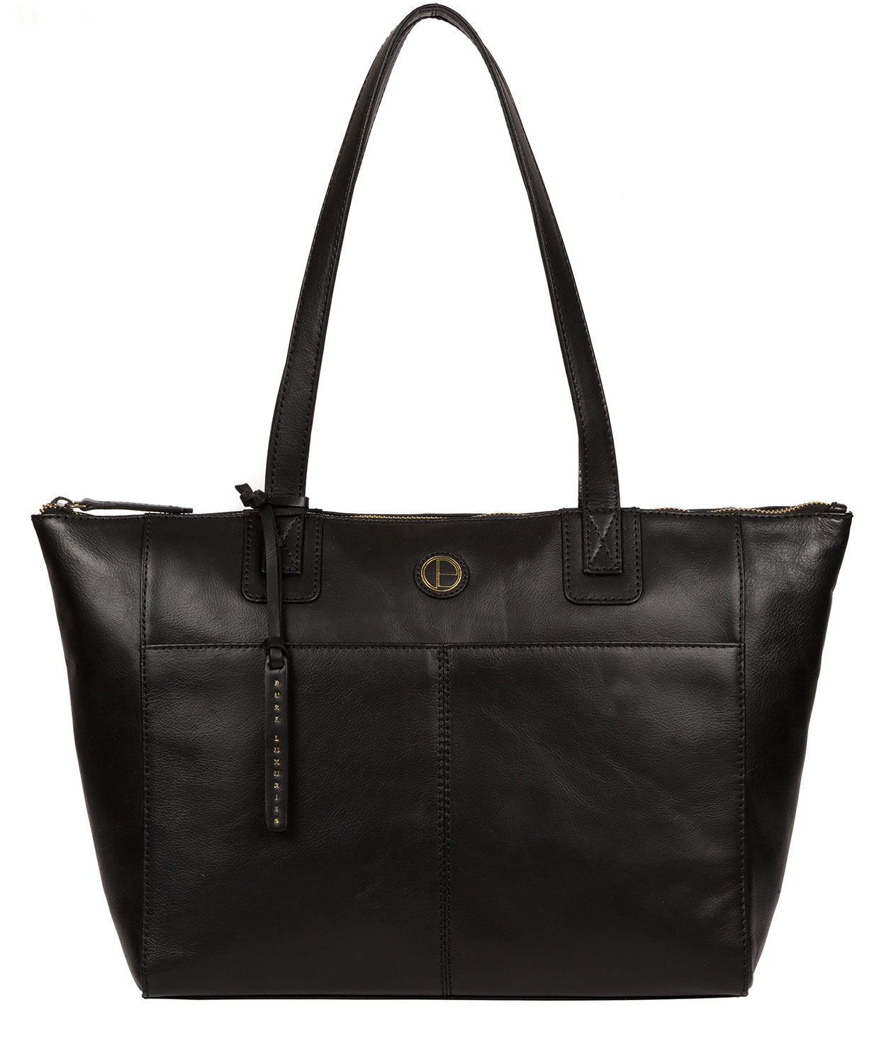 'Gwent' Black Leather Tote Bag Pure Luxuries London