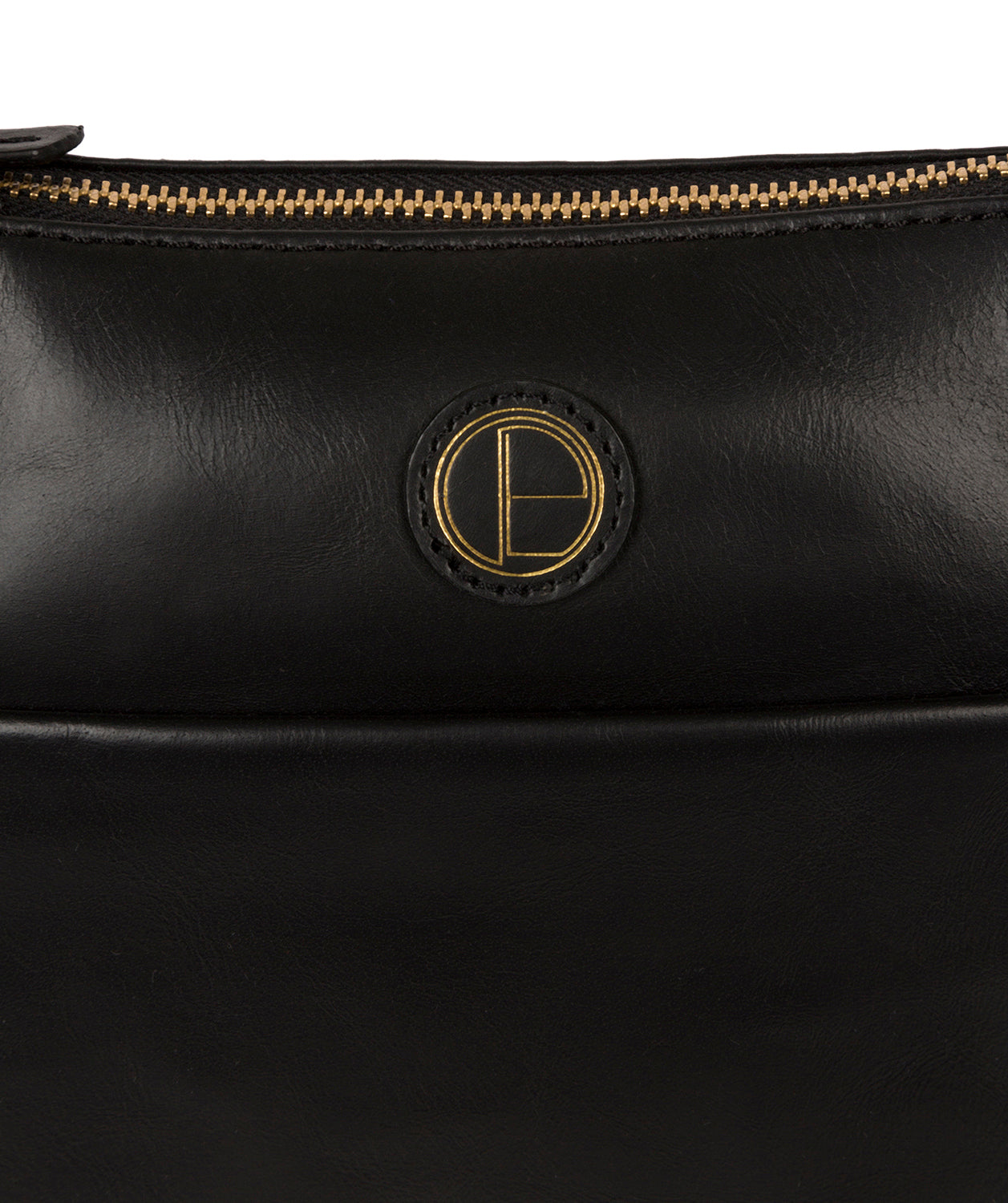'Newark' Vintage Black Leather Handbag image 6