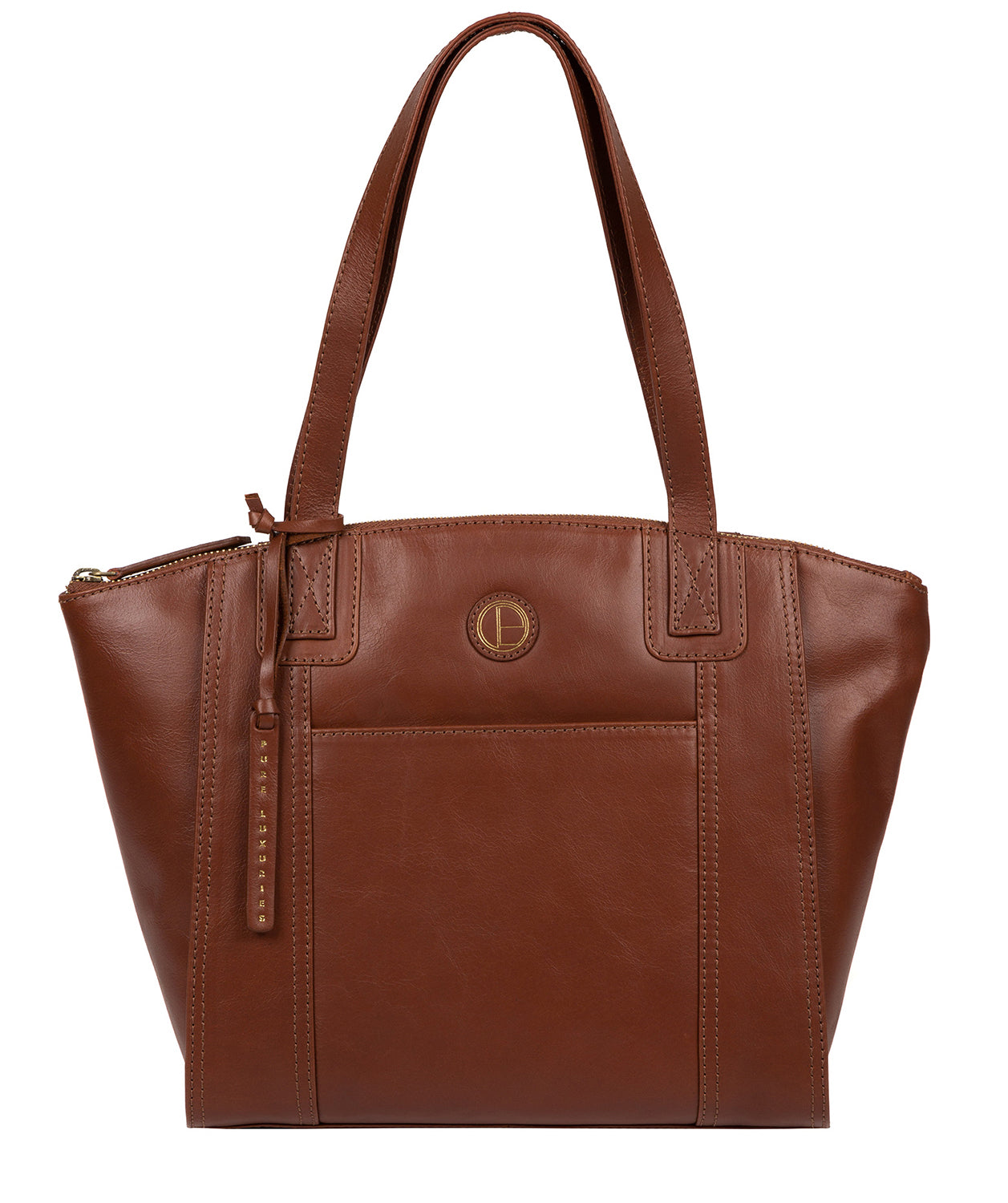 'Jura' Vintage Cognac Leather Handbag image 1