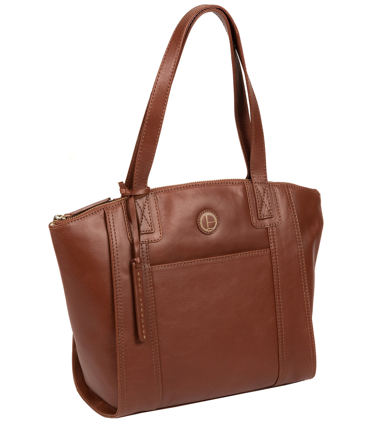 'Jura' Vintage Cognac Leather Handbag
