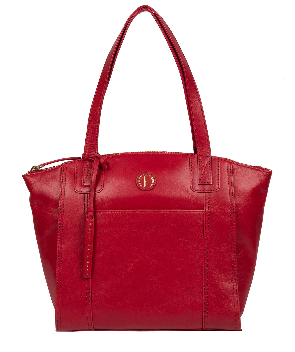 'Jura' Vintage Red Leather Handbag Pure Luxuries London