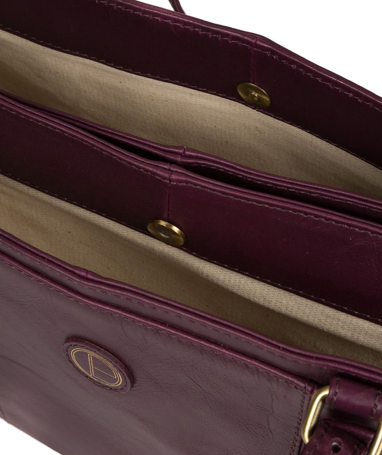 'Wollerton' Blackberry Leather Tote Bag image 4