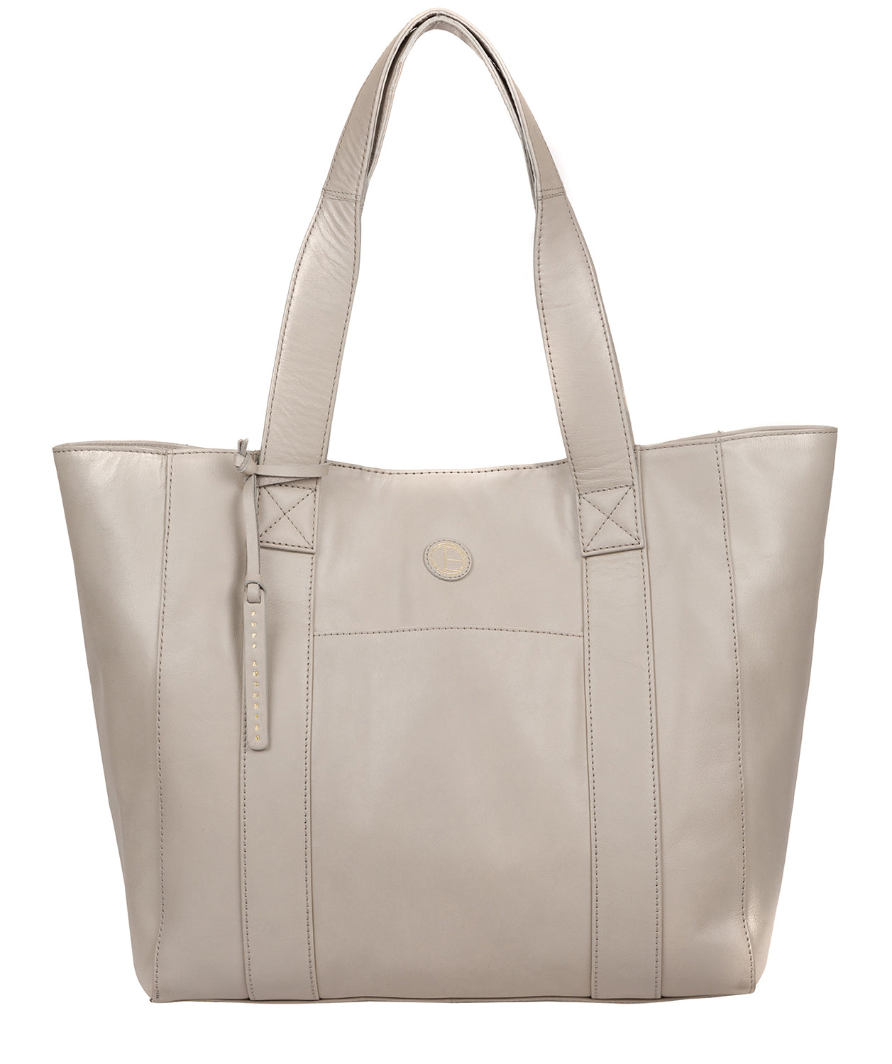 'Cranbrook' Dove Grey Leather Tote Bag image 1