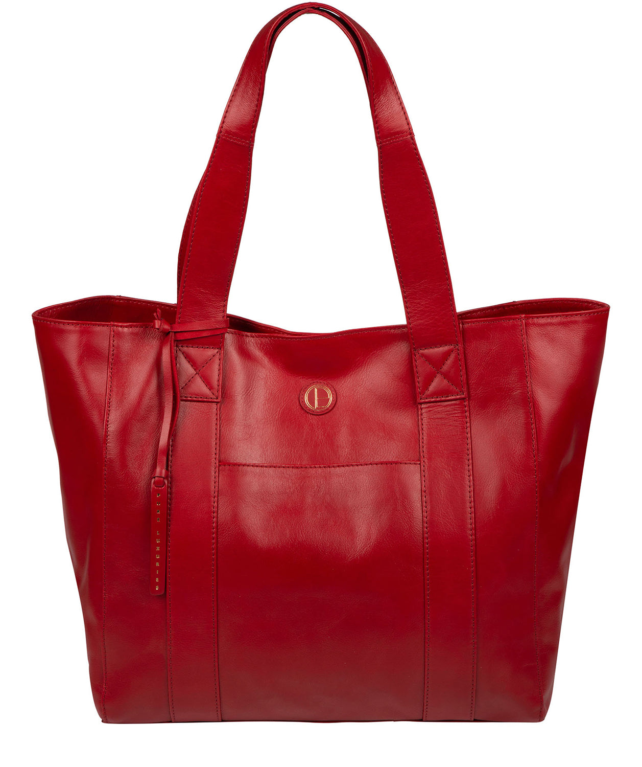 'Cranbrook' Vintage Red Leather Tote Bag image 1