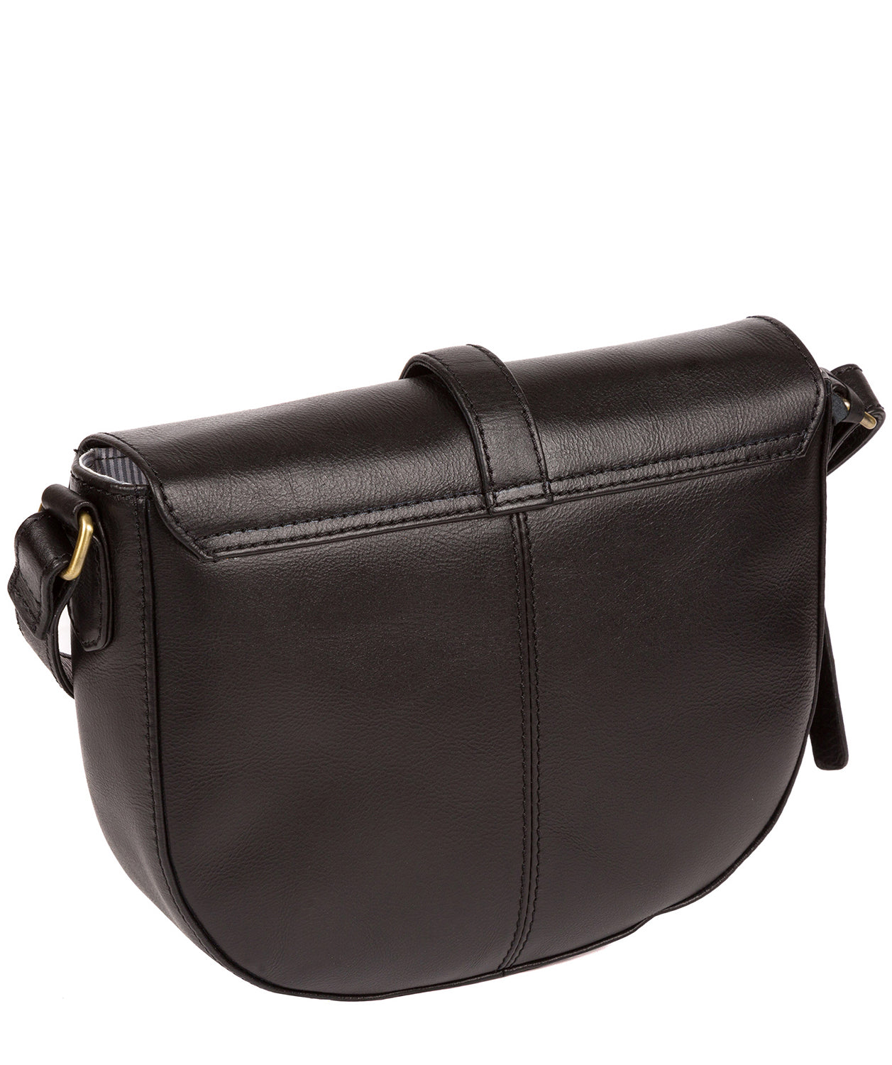 'Yanley' Vintage Black Leather Shoulder Bag image 3