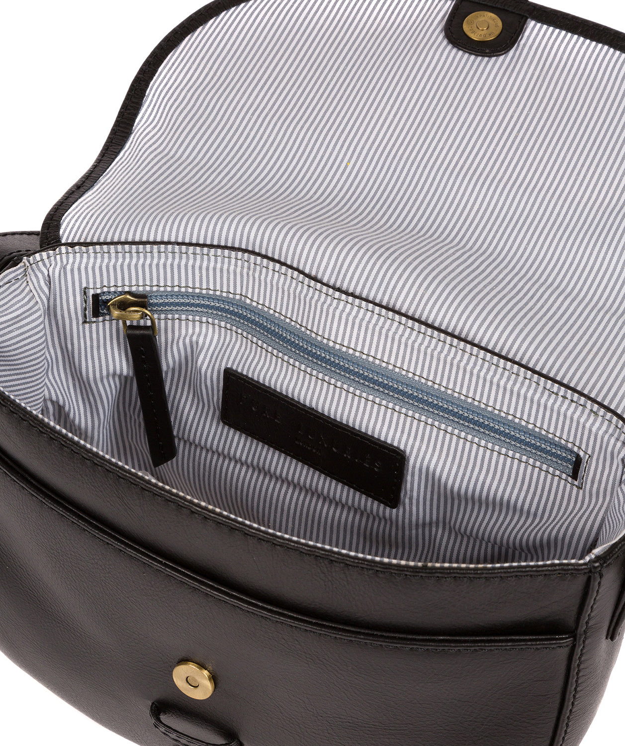 'Yanley' Vintage Black Leather Shoulder Bag image 4