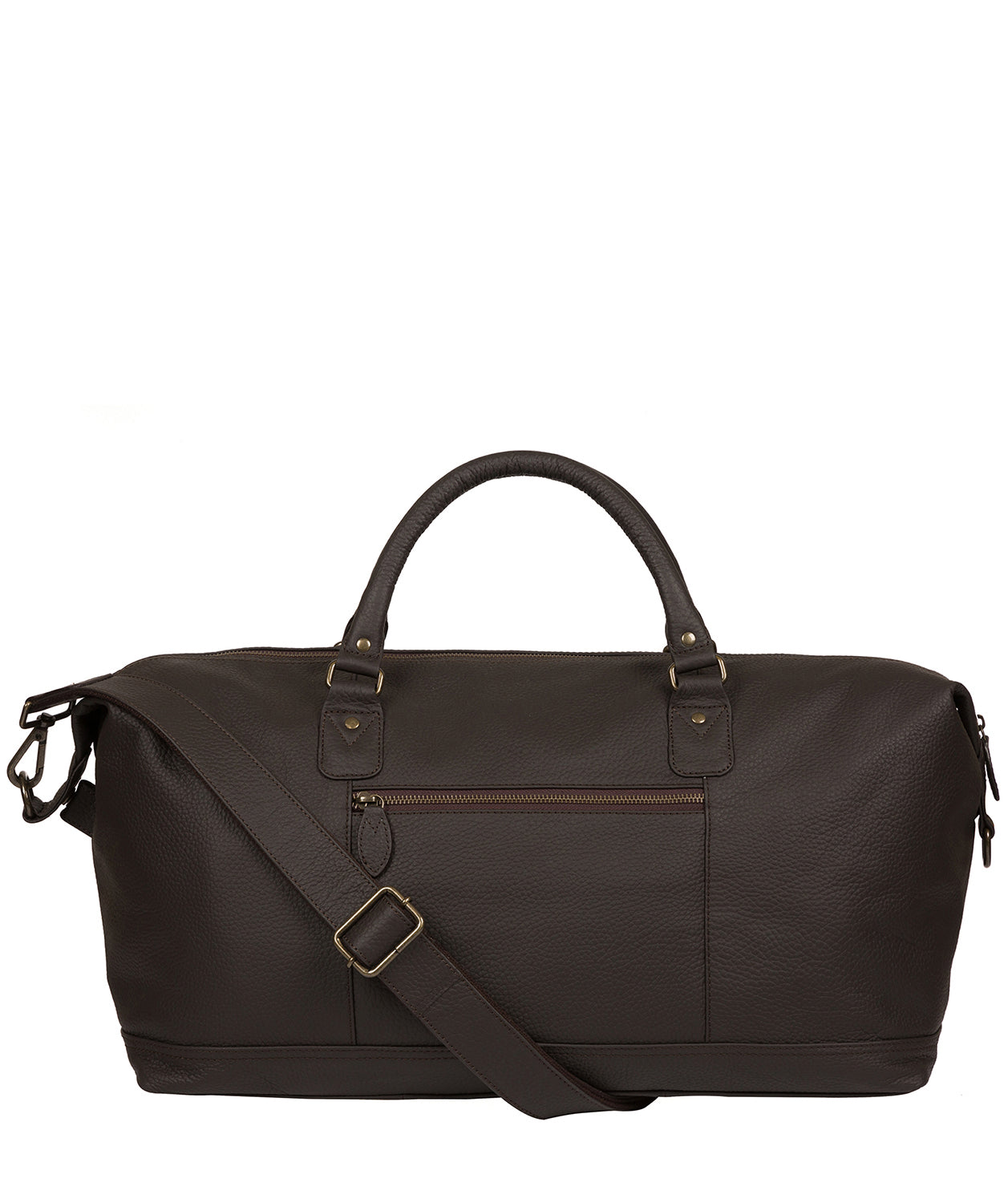 'Mallory' Brown Leather Holdall