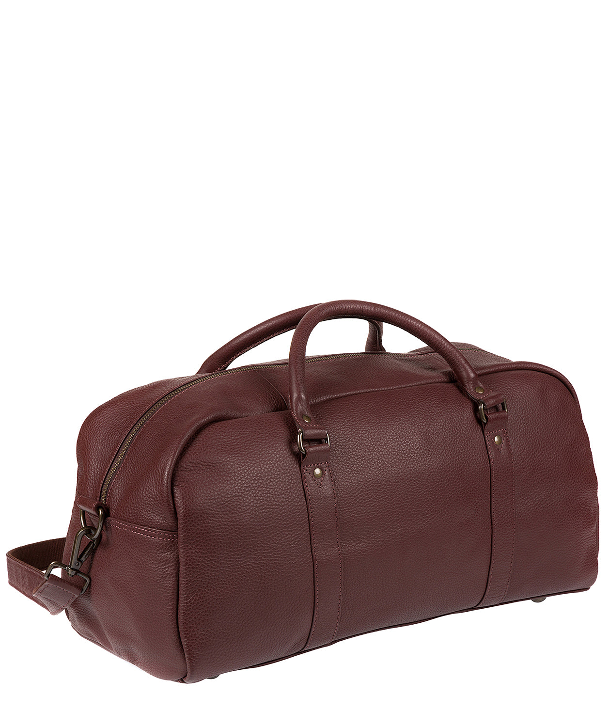 'Shackleton' Oxblood Genuine Leather Holdall