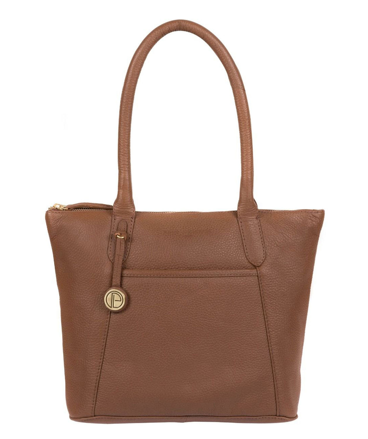 'Alnwick' Dark Tan Small Leather Tote