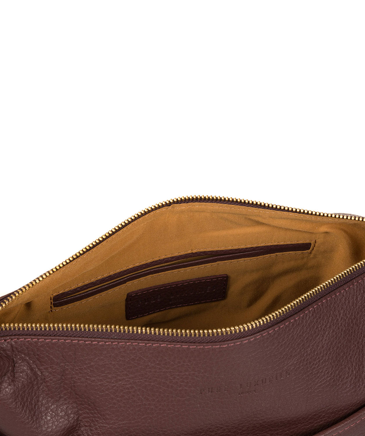 'Helmsley' Auburn Leather Shoulder Bag
