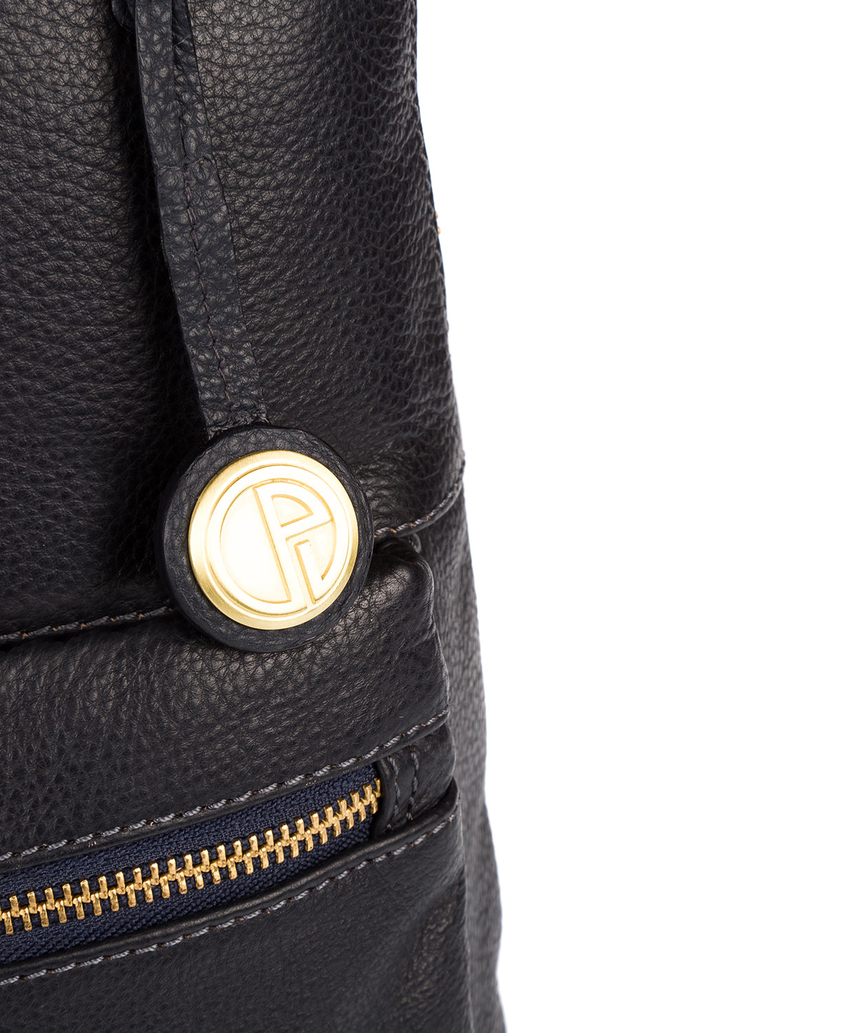 'Ingleby' Navy & Gold-Coloured Detail Backpack
