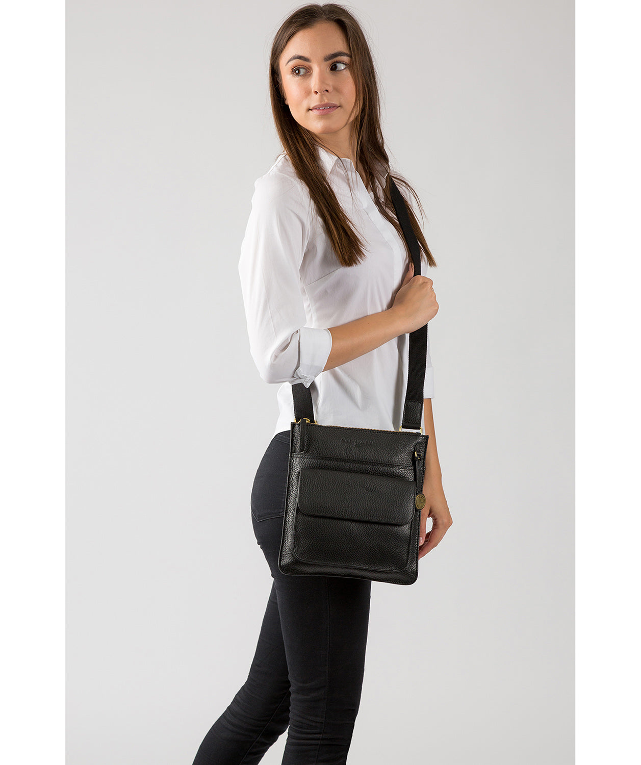 'Jarrow' Black & Gold-Coloured Detail Bag
image 2