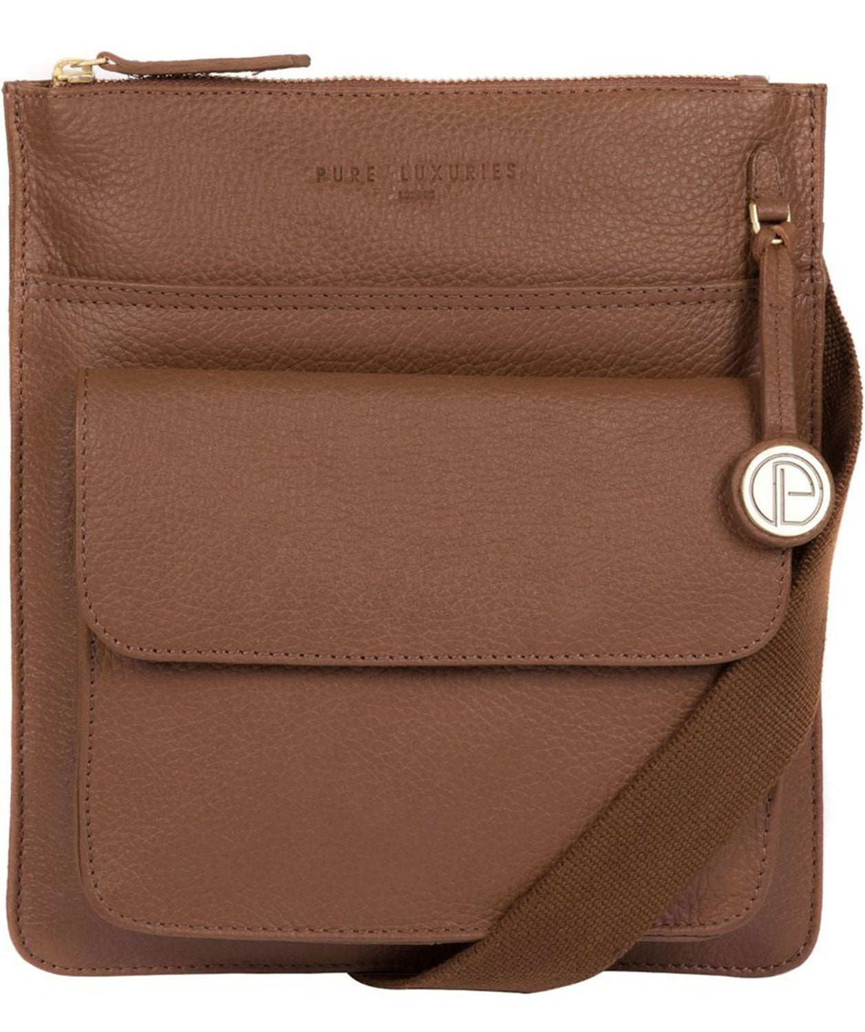 'Jarrow' Dark Tan Leather Bag