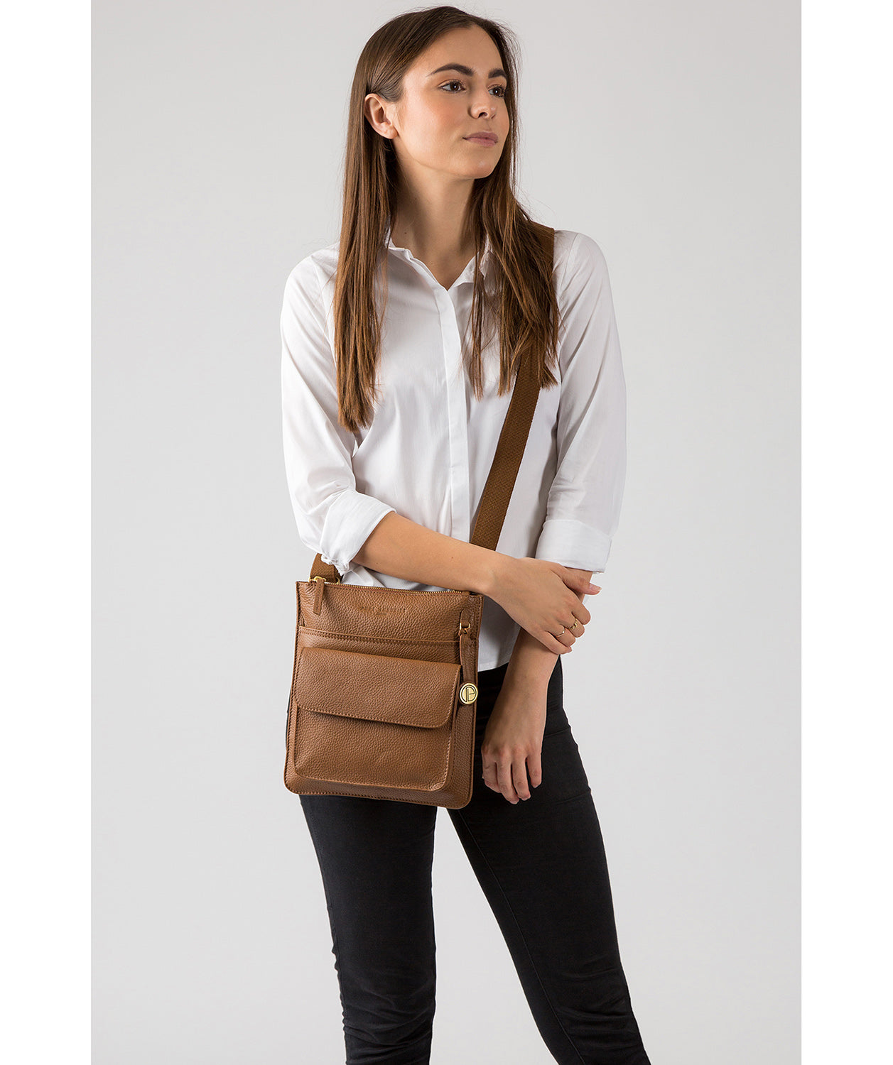 'Jarrow' Dark Tan Leather Bag
image 2