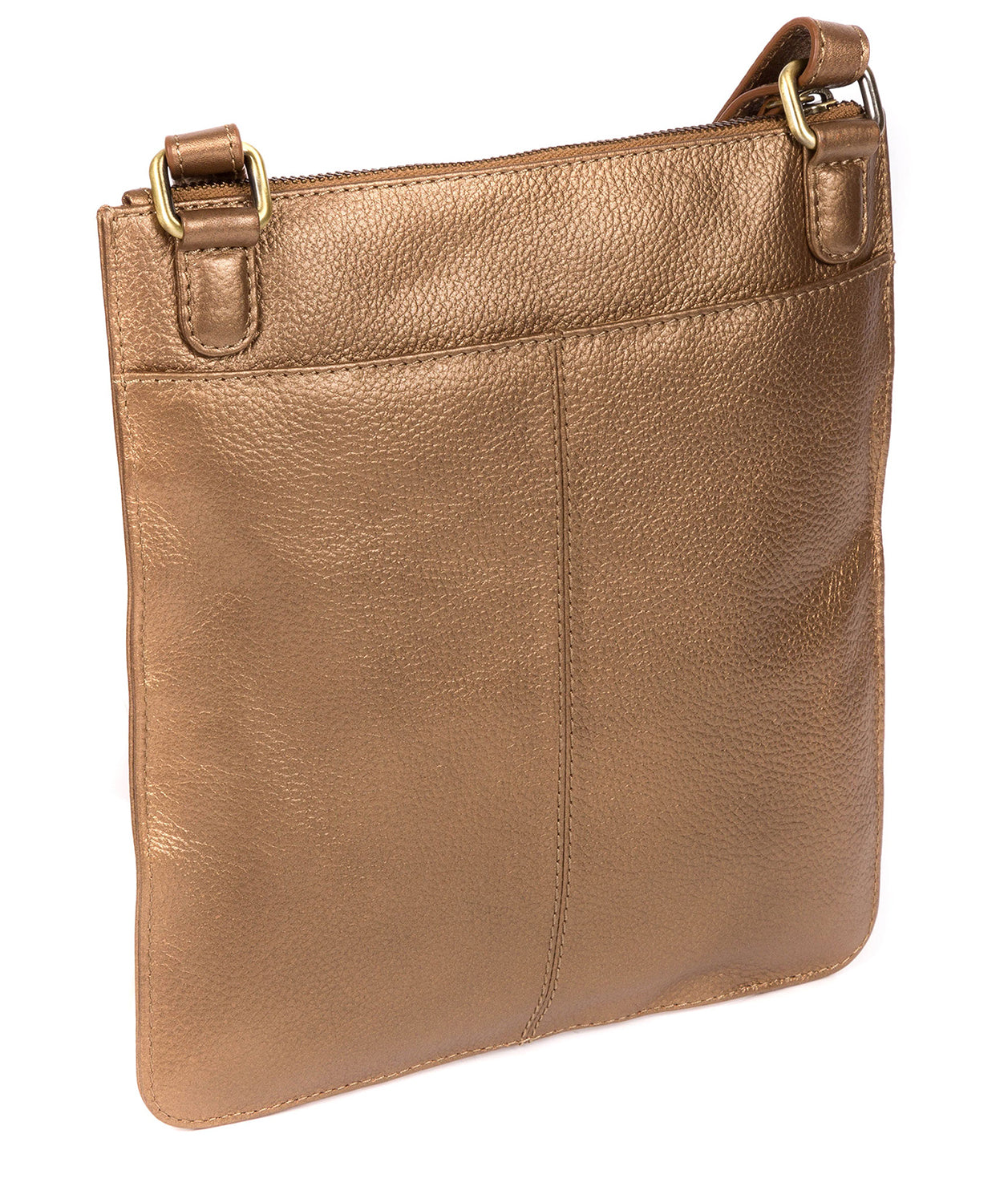 'Topaz' Bronze Gold Leather Cross Body Bag image 3