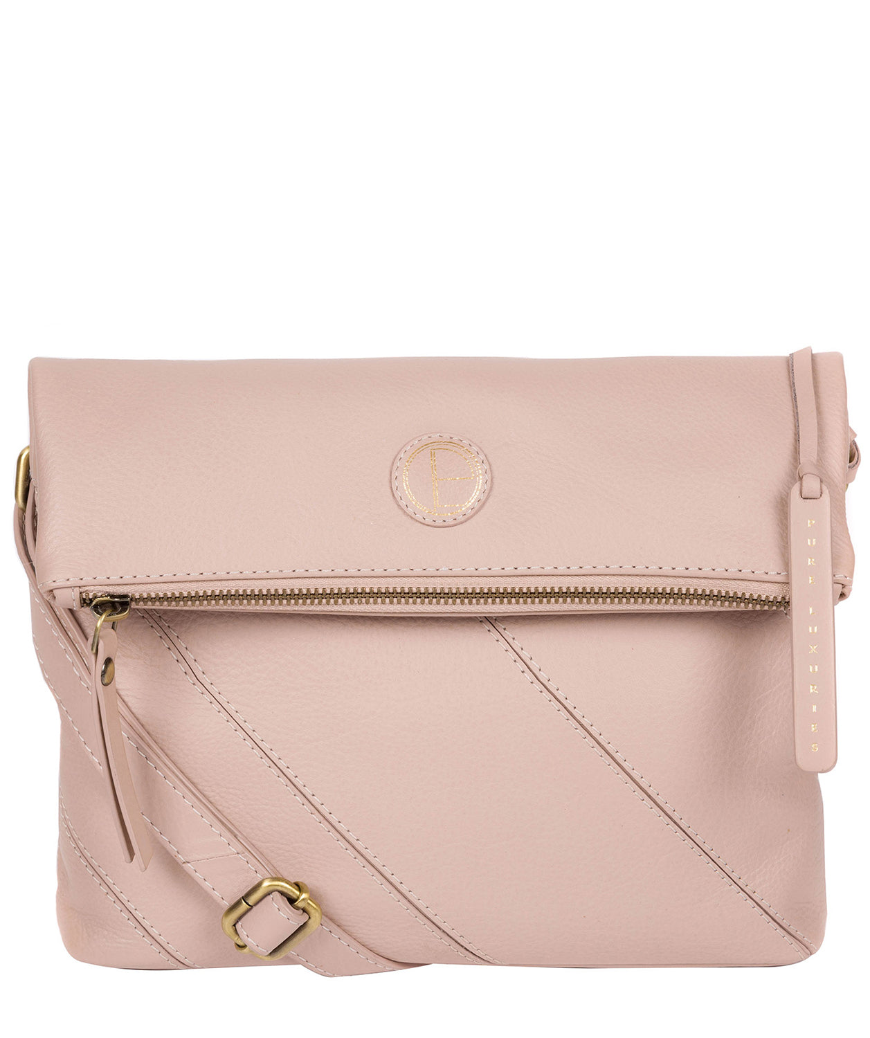 'Korin' Blush Pink Leather Cross Body Bag image 1