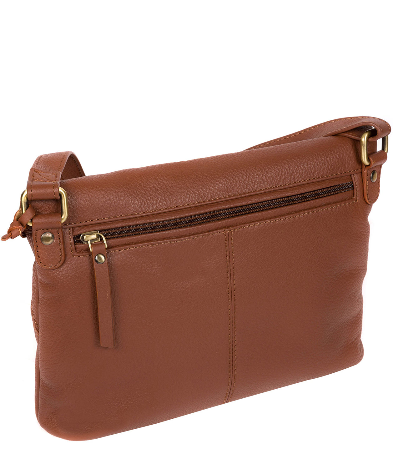 'Korin' Dark Tan Leather Cross Body Bag image 3