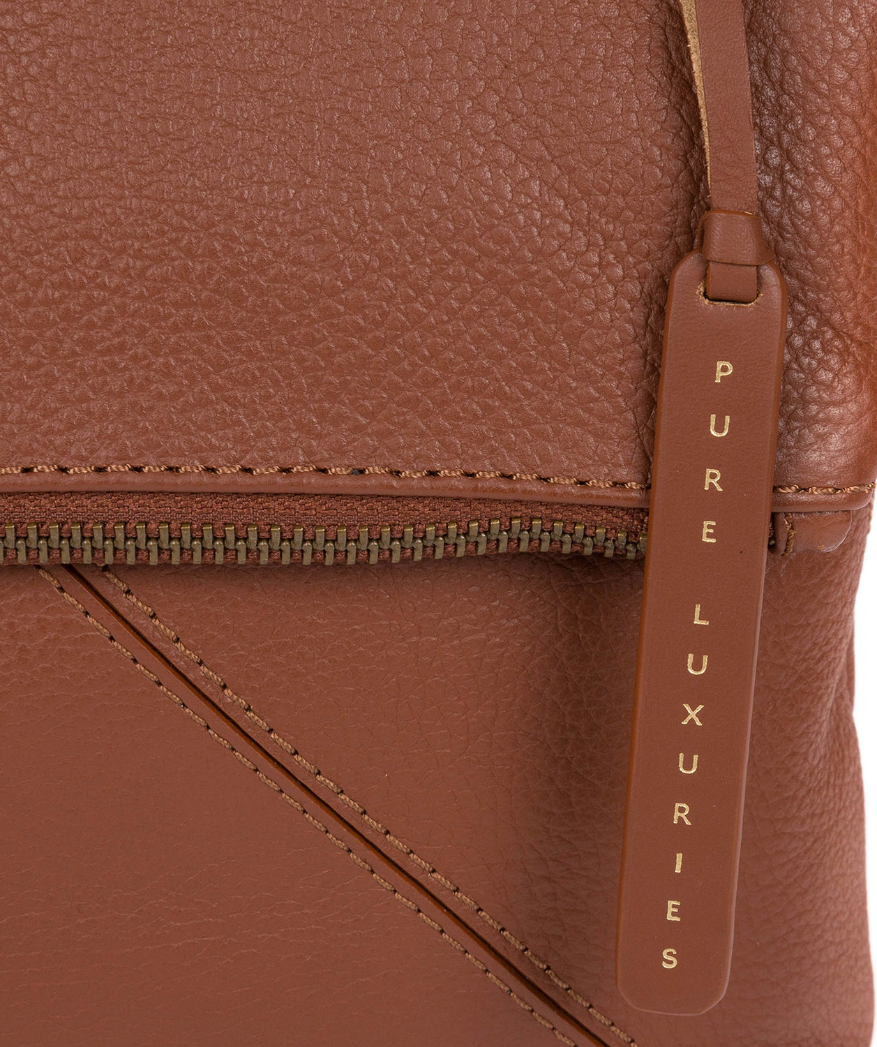 'Korin' Dark Tan Leather Cross Body Bag image 5